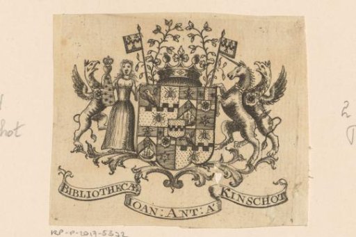 Ex libris of Johan Anthonie van Kinschot