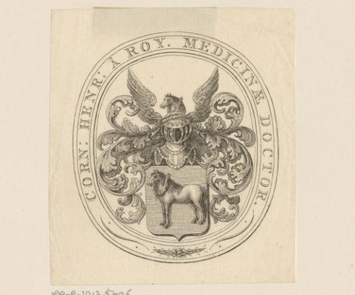 Ex libris of Cornelius Henricus à Roy