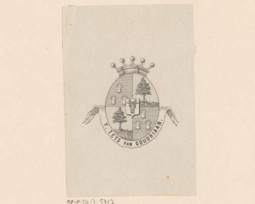 Ex libris of V. Tets van Goudriaan