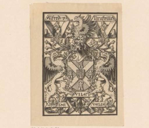 Ex libris of Alfred von Neufville