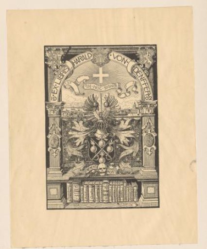 Ex libris of Harald von Denffer