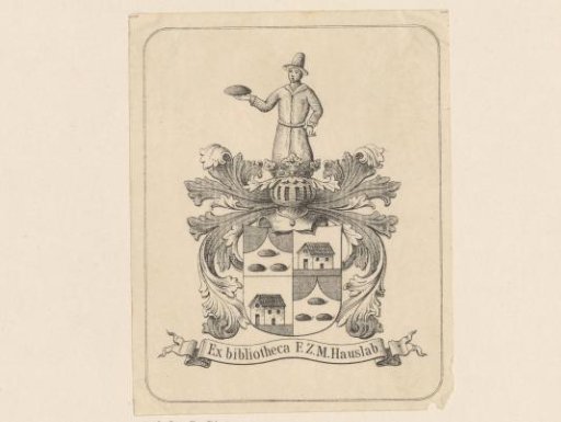 Ex libris of F.Z.M. Hauslab