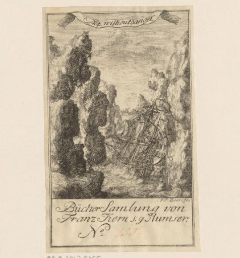 Ex libris of Franz Kern s.g. Humser