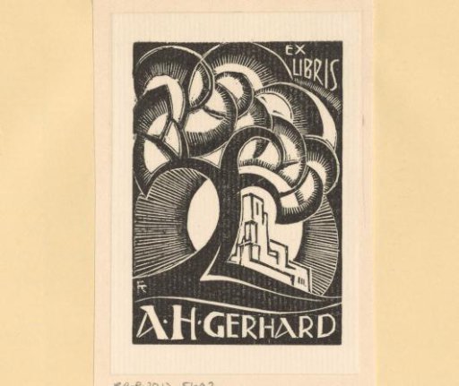 Ex libris of A.H. Gerhard