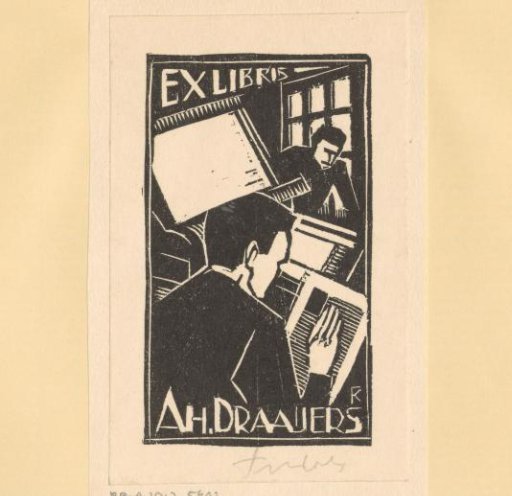 Ex libris of A.H. Draaijers