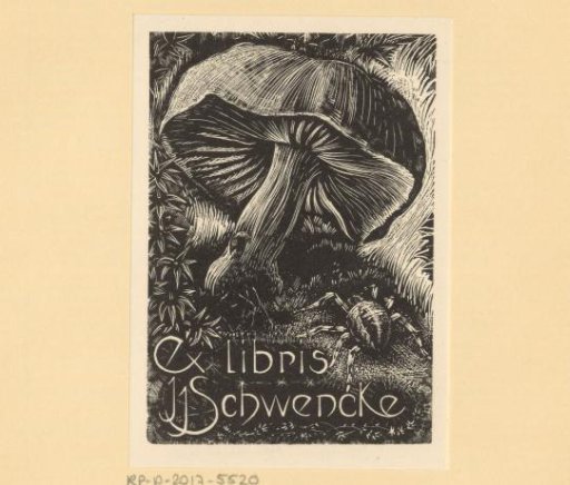 Ex libris of J.J. Schwencke