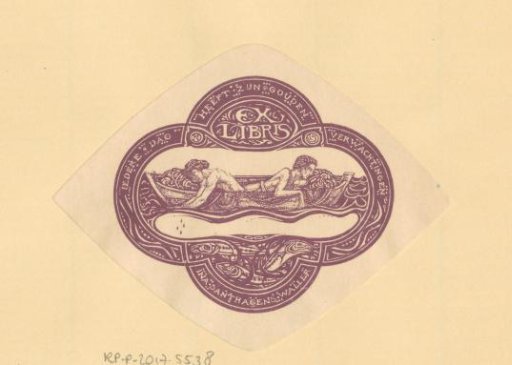 Ex libris of Ina Santhagen-Waller