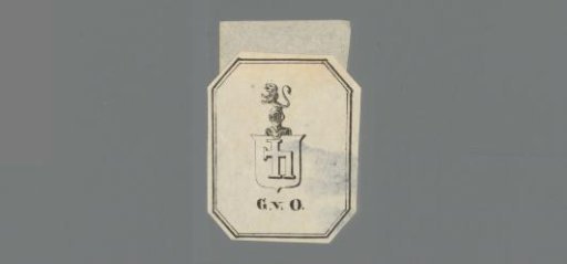 Ex libris of G.v.O.