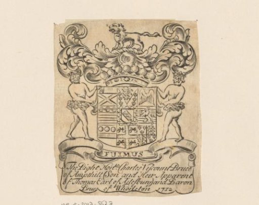 Ex libris of Charles Viscount Bruce of Ampthill