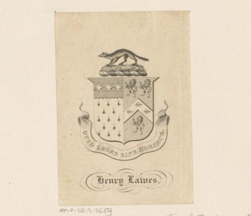 Ex libris of Henry Lawes