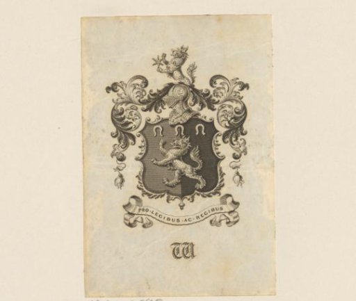 Ex libris of W.