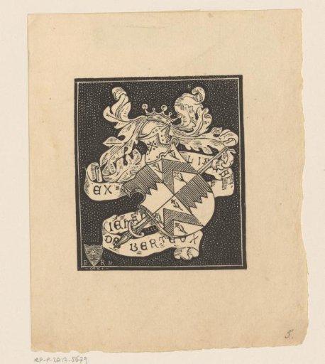 Ex libris of [...] de Berteux