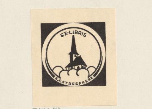 Ex libris of G.F. Streefkerk