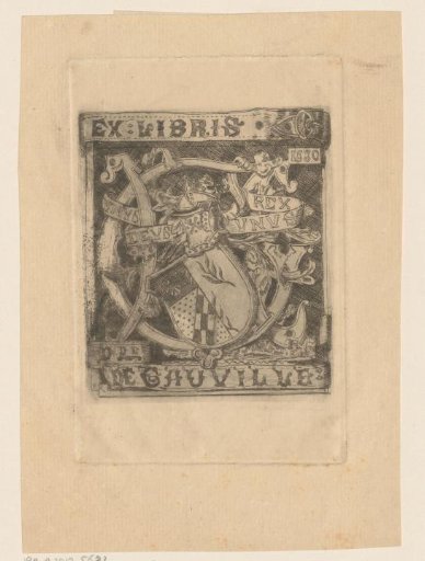 Ex libris of [...] De Gauville