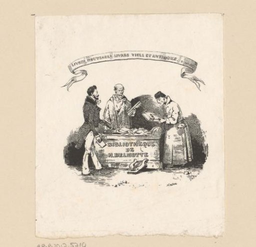 Ex libris of H. Delmotte