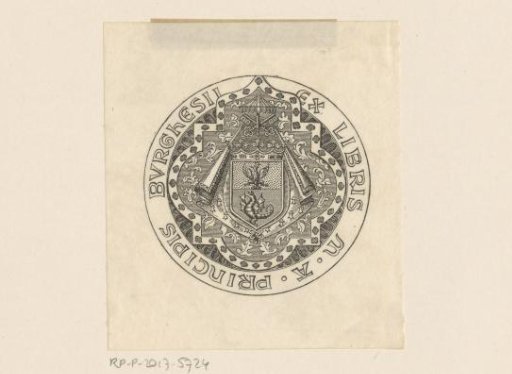 Ex libris of M.A. Prince of Burghesii
