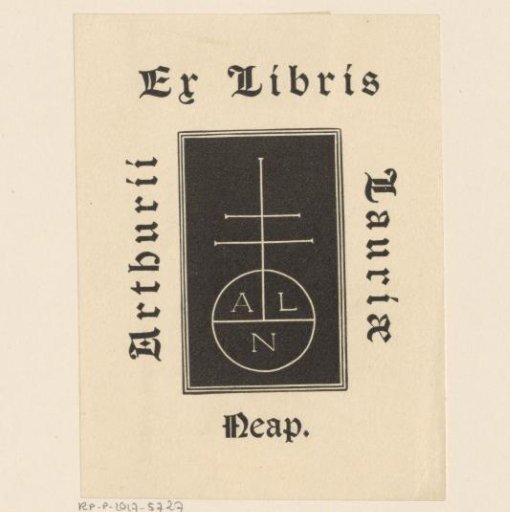 Ex libris of Arthurius Lauriae