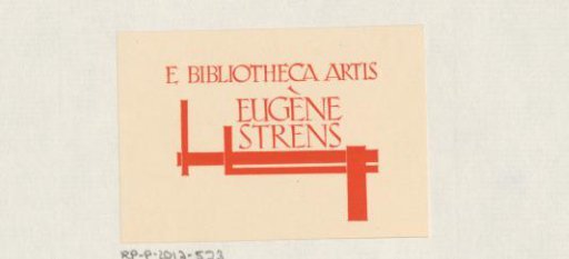 Ex libris of Eugène Strens