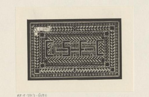 Ex libris of Enrique Sáez Fernández-Casariego