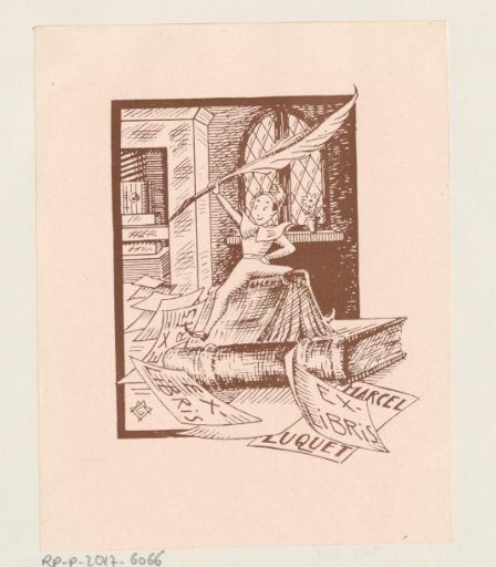 Ex libris of Marcel Luquet