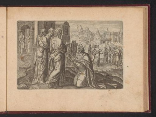 Christ heals the woman with the issue of blood