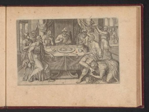 Mary Magdalene anoints the feet of Christ