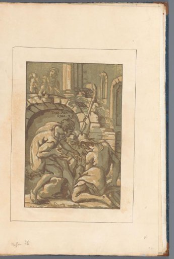 Three Figures at an Arch