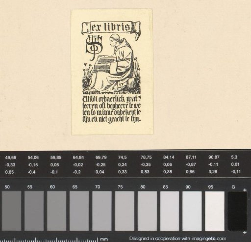 Ex libris of J.F.M. Sterck