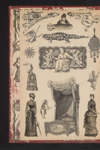 Collage of cut-out prints
