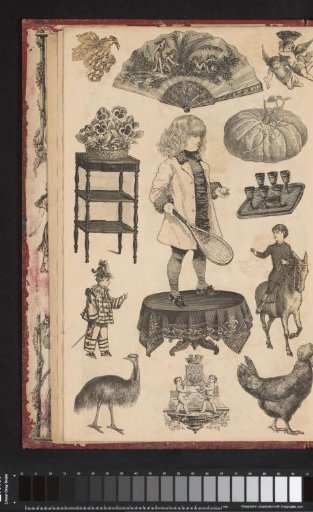 Collage of cut-out prints