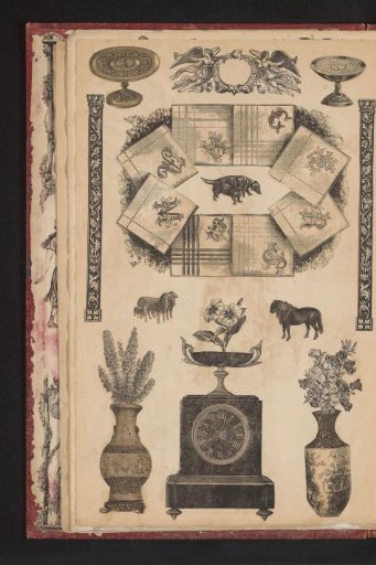 Collage of cut-out prints