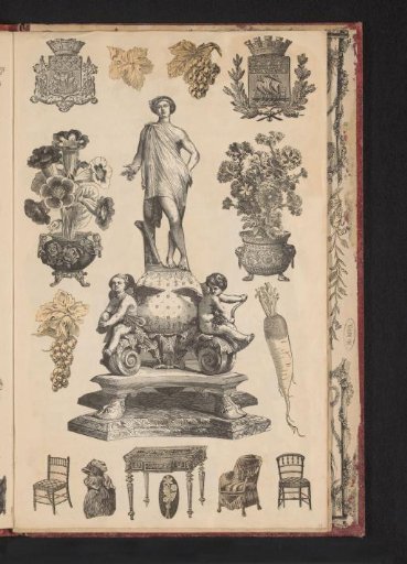 Collage of cut-out prints