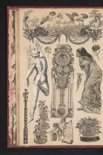 Collage of cut-out prints