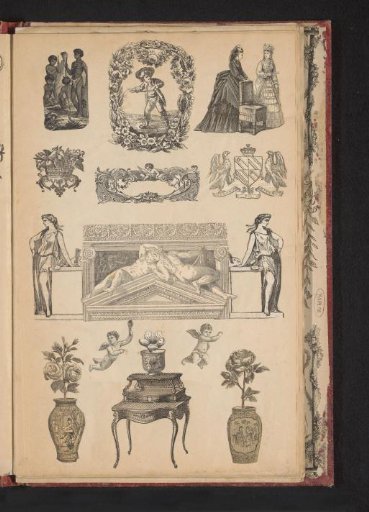 Collage of cut-out prints