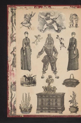 Collage of cut-out prints