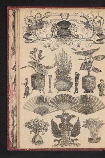 Collage of cut-out prints