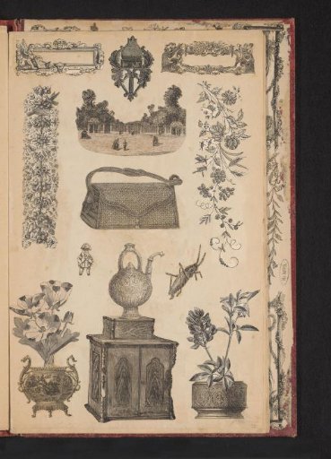 Collage of cut-out prints