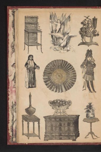 Collage of cut-out prints