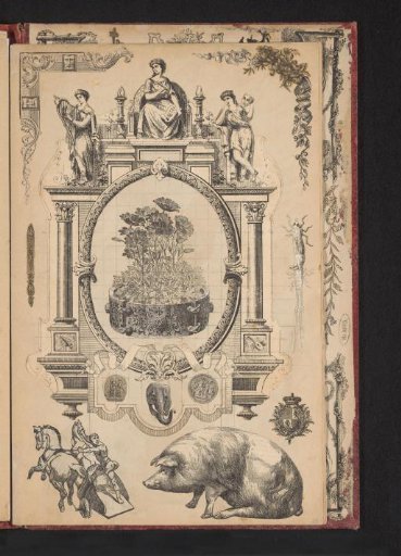 Collage of cut-out prints