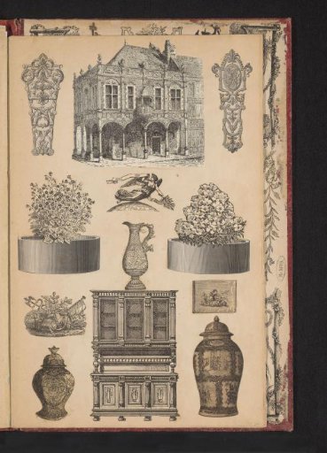 Collage of cut-out prints