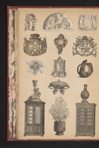 Collage of cut-out prints