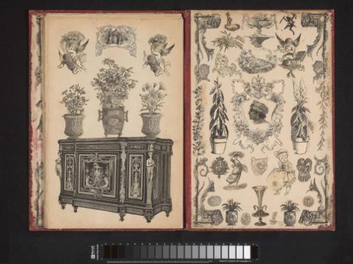 Collage of cut-out prints