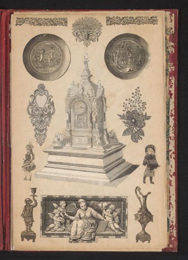 Collage of cut-out prints