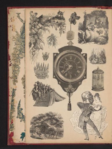 Collage of cut-out prints