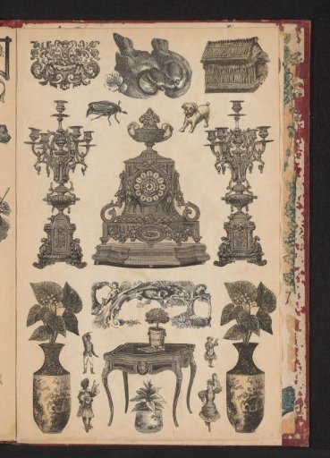 Collage of cut-out prints