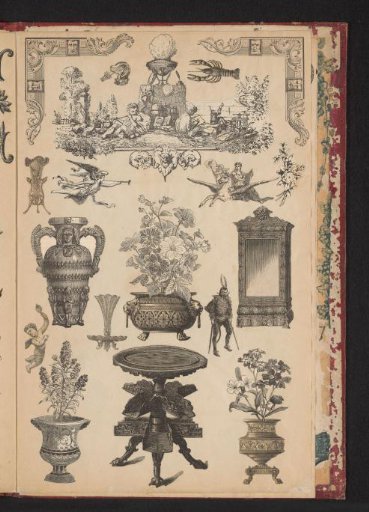 Collage of cut-out prints