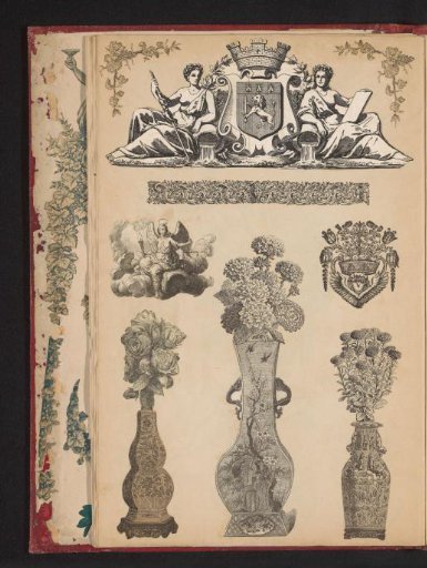 Collage of cut-out prints