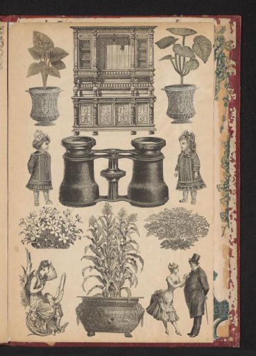 Collage of cut-out prints