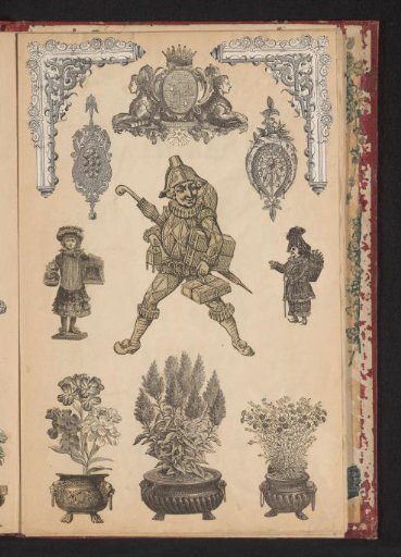 Collage of cut-out prints