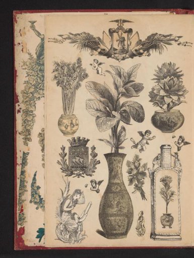 Collage of cut-out prints